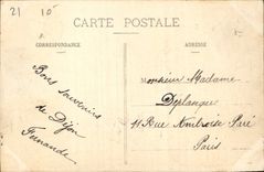 CPA Dijon Escalier de la Tour de Bar 