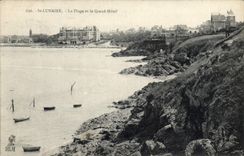CPA St Lunaire La Plage et le Grand Hotel 