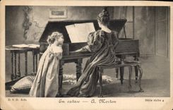 CPA En extase El Morton Piano