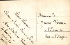 CPA Bonne Annee Femme