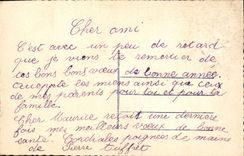 CPA Bonne Annee Homme