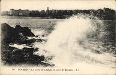 CPA Dinard La Greve de l'Ecluse un Jour de Tempete 