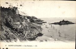 CPA Saint Lunaire Les Rochers 