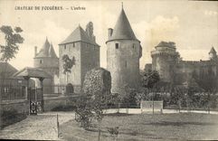 CPA Chateau de Fougeres L'entree 
