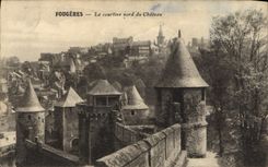 CPA Fougeres La courtine nord du Chateau 