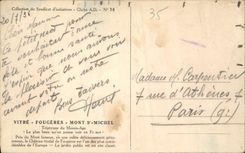 CPA Fougeres La courtine nord du Chateau 