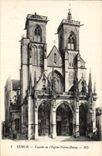 CPA Semur Facade de l'Eglise Notre Dame 