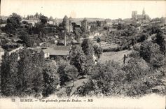 CPA Semur Vue generale prise du Donjon 