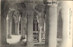 CPA Dijon Crypte de l'Eglise St Benigne 