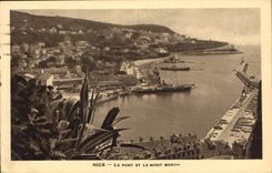 CPA Nice Le Port et le Mont Boron 