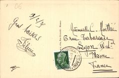 CPA Menton Vue generale prise de la frontiere Italienne 