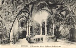 CPA Cannes Interieur du Vieux Chateau St Honorat 