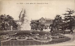 CPA Nice Jardin Albert Statue de la Poesie 