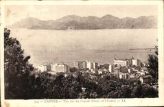 CPA Cannes Vue sur les Grands Hotels et l'Esterel 