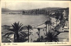 CPA Cannes La Croisette et le Mont Chevalier 