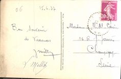 CPA Cannes La Croisette et le Mont Chevalier 