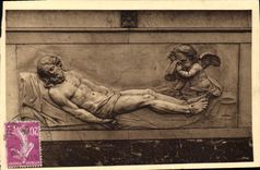 CPA Nancy Eglise des Cordeliers Bas relief de l'Autel de la Chapelle Ronde 