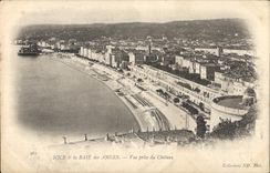 CPA Nice la Baie des Anges Vueprise du Chateau 