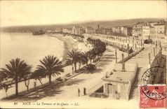 CPA Nice La Terrasse et les Quais 