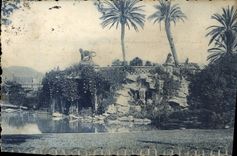 CPA Nice Jardins Albert La Cascade 