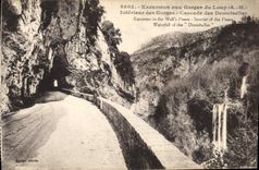 CPA Excursion aux Gorges du Loup AM Interieur des Gorges 