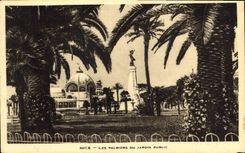 CPA Nice Les Palmiers du Jardin Public 