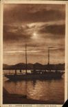 CPA Cote d'Azur Coucher de Soleil Bateau