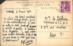 CPA Cote d'Azur Coucher de Soleil Bateau