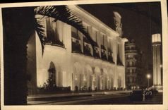 CPA Nice Alpes Maritimes Le Palais de la Mediterrannee vu la nuit 