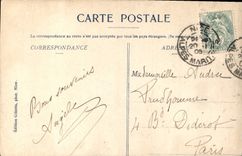 CPA Nice Rochers de Rauba Capeau par un coup de Mer 