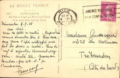 CPA Cote d'Azur De Nice a Sospel par Petra Cava Turini 