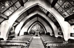 CPA Les Alpes Maritimes Valberg Sanctuaire de Notre Dame des Nuiges Interieur 