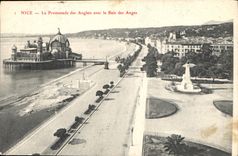 CPA Nice Le Promenade des Anglais avec la Baie des Anges 