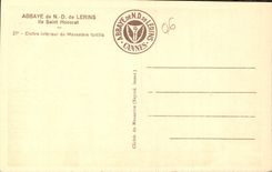 CPA Abbaye de ND de Lerins Ile Saint Honorat Cloitre interieur de Monastere fortifee 