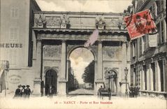 CPA Nancy Porte et Rue Stanislas 