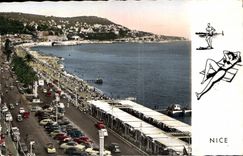 CPA Nice La Promenade des Anglais et le Mont Boron 
