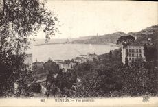 CPA Menton Vue generale 