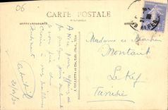 CPA Nice Palais de la Jetee Coucher de Soleil 