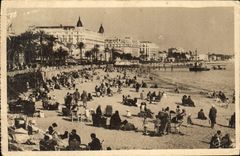 CPA Cannes La Plage en Hiver 