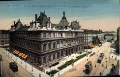 CPA Lyon Place des Cordeliers et Palais de la Bourse 