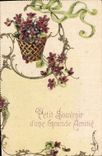 CPA Petit Souvenir d'une Grande Amitie Fleurs