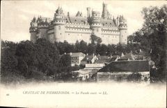 CPA Chateau de Pierrefonds La Facade ouest 