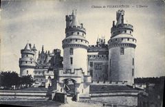 CPA Chateau de Pierrefonds L'Entree 