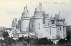 CPA Chateau de Pierrefonds Cote de la Chapelle 