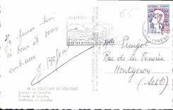 CPA Souvenir de Lourdes 