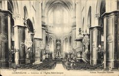CPA Compiegne Interieur de l'Eglise Saint Jacques 