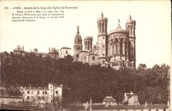 CPA Lyon Abside de la Nouvelle Eglise de Fourviere 