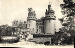 CPA Pierrefonds Le Chateau La Facade et l'Entree 