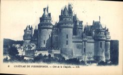 CPA Chateau de Pierrefonds Cote de la Chapelle 