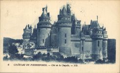 CPA Chateau de Pierrefonds Cote de la Chapelle 